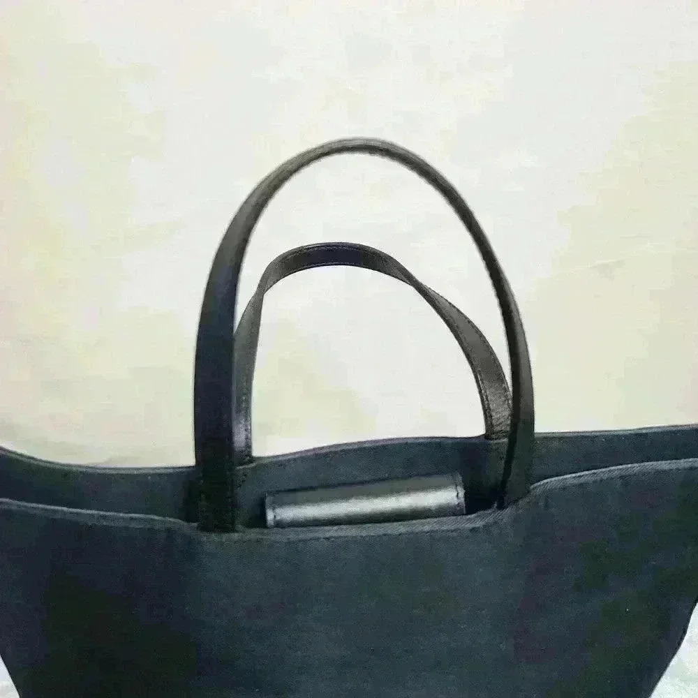 Lauren Ralph Lauren women's black slim handbag satchel - Picture 5 of 10